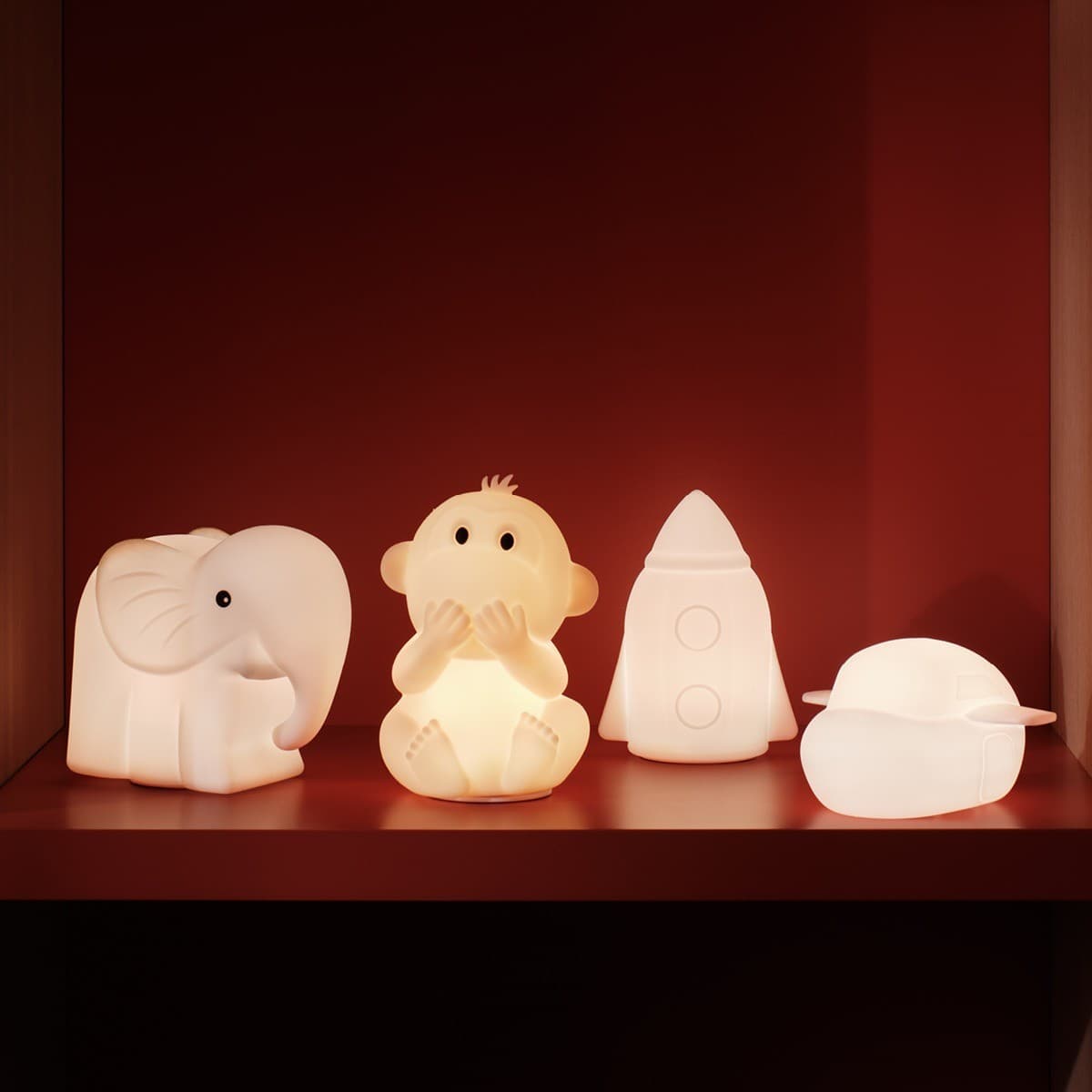Teeny LED Rechargable Kids Lamp in Grey-img-2
