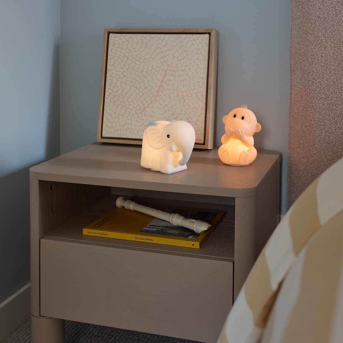 Teeny LED Rechargable Kids Lamp in Grey-img-3