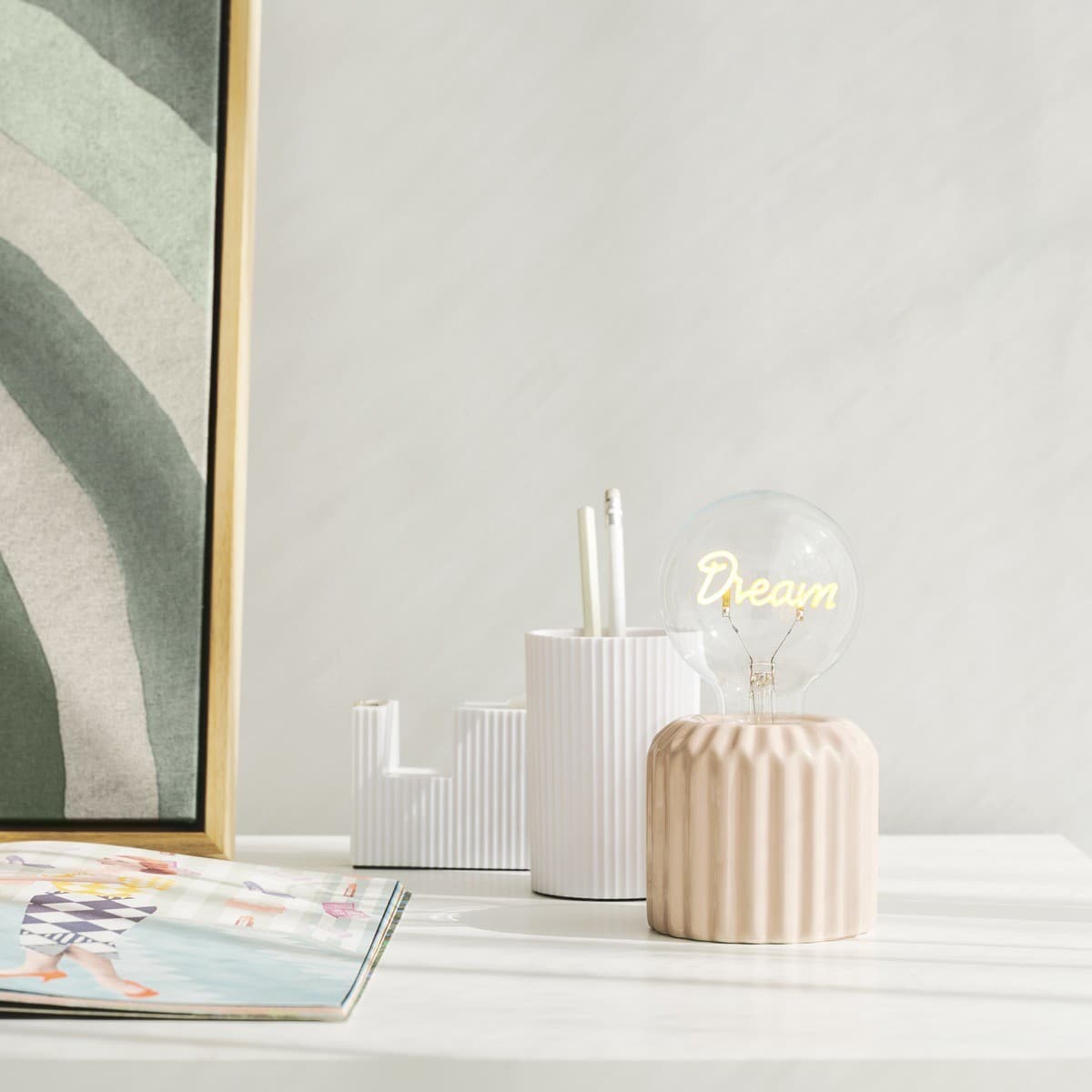 Sadie LED Dream Table Lamp in Beige-img-2