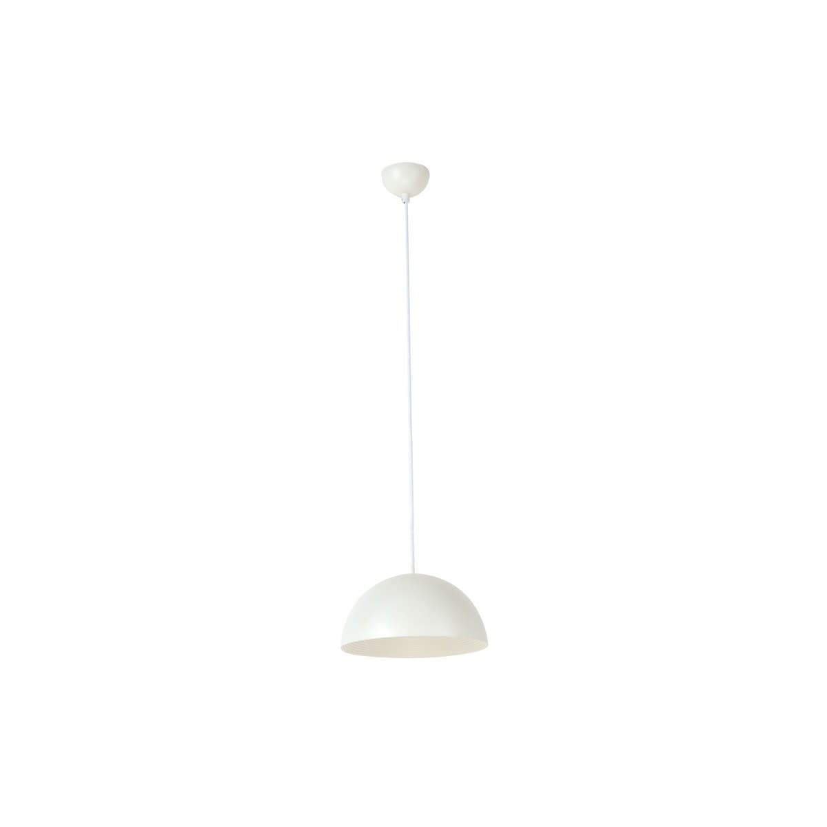 Domo 1 Light Small Pendant In White
