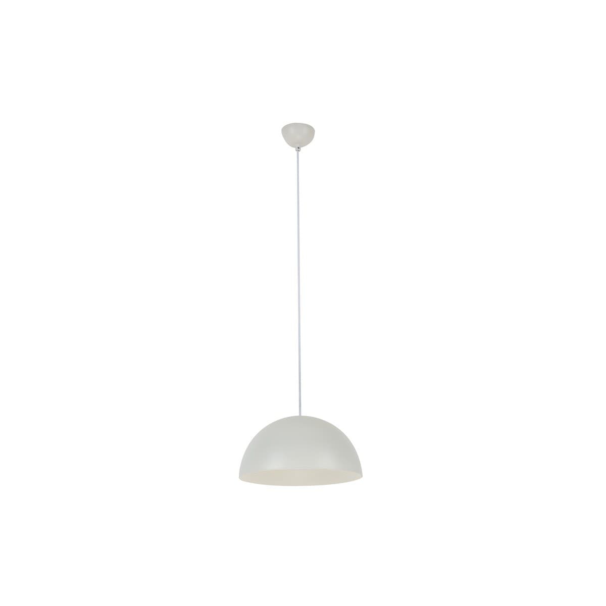 Domo 1 Light Large Pendant In White-img-1