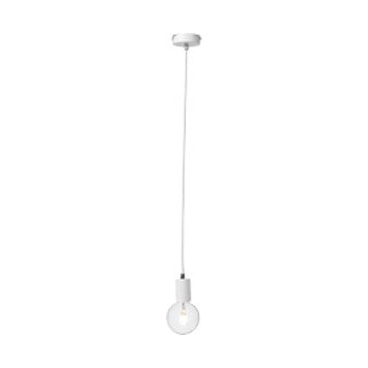 Create 1 Light Pendant in White-img-1
