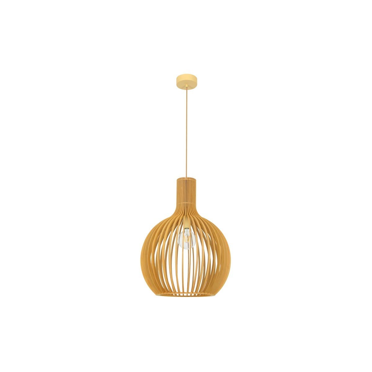 Malmo II 1 Light Large Timber Pendant in Natural-img-1