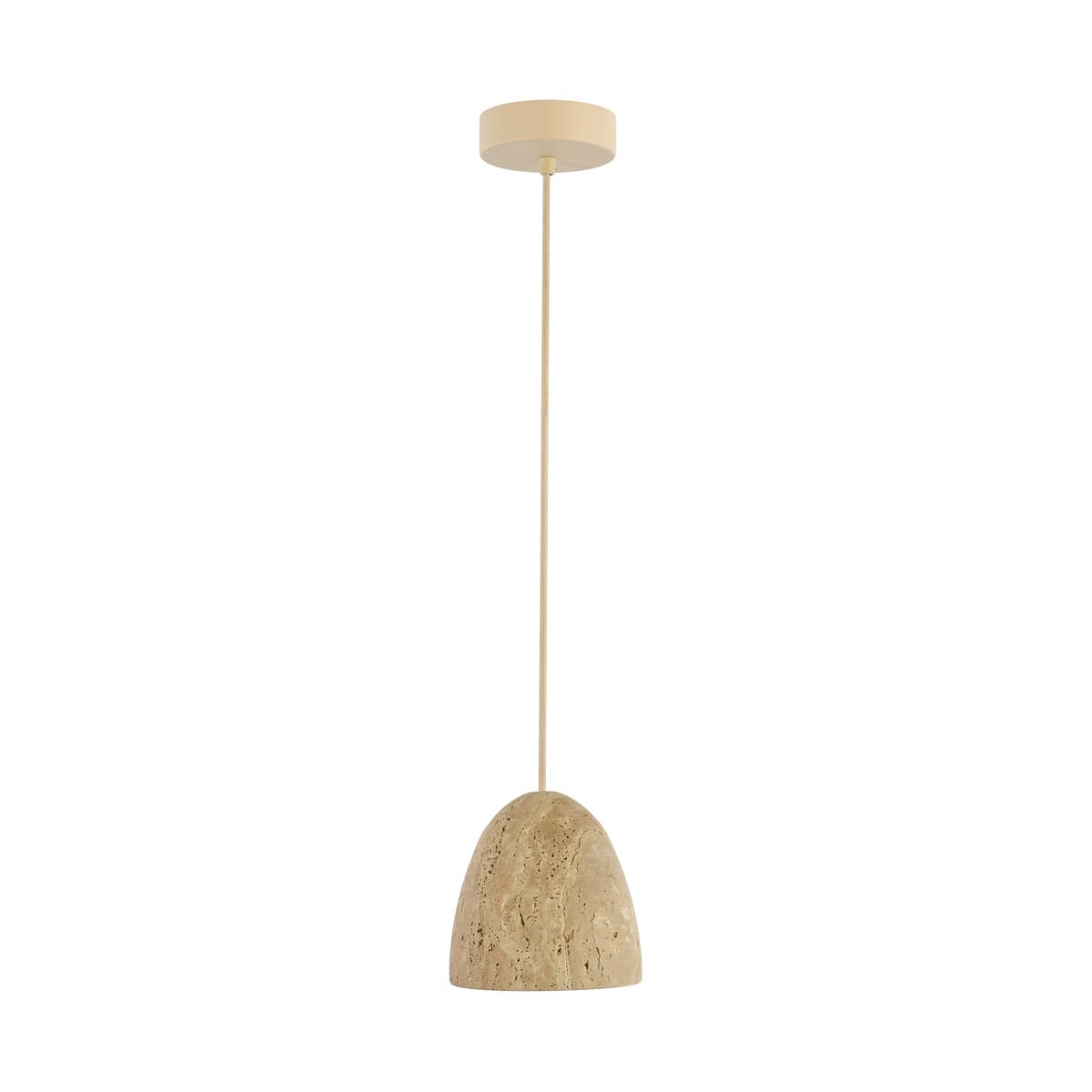 Bambino Dome Pendant in Natural Travertine-img-1
