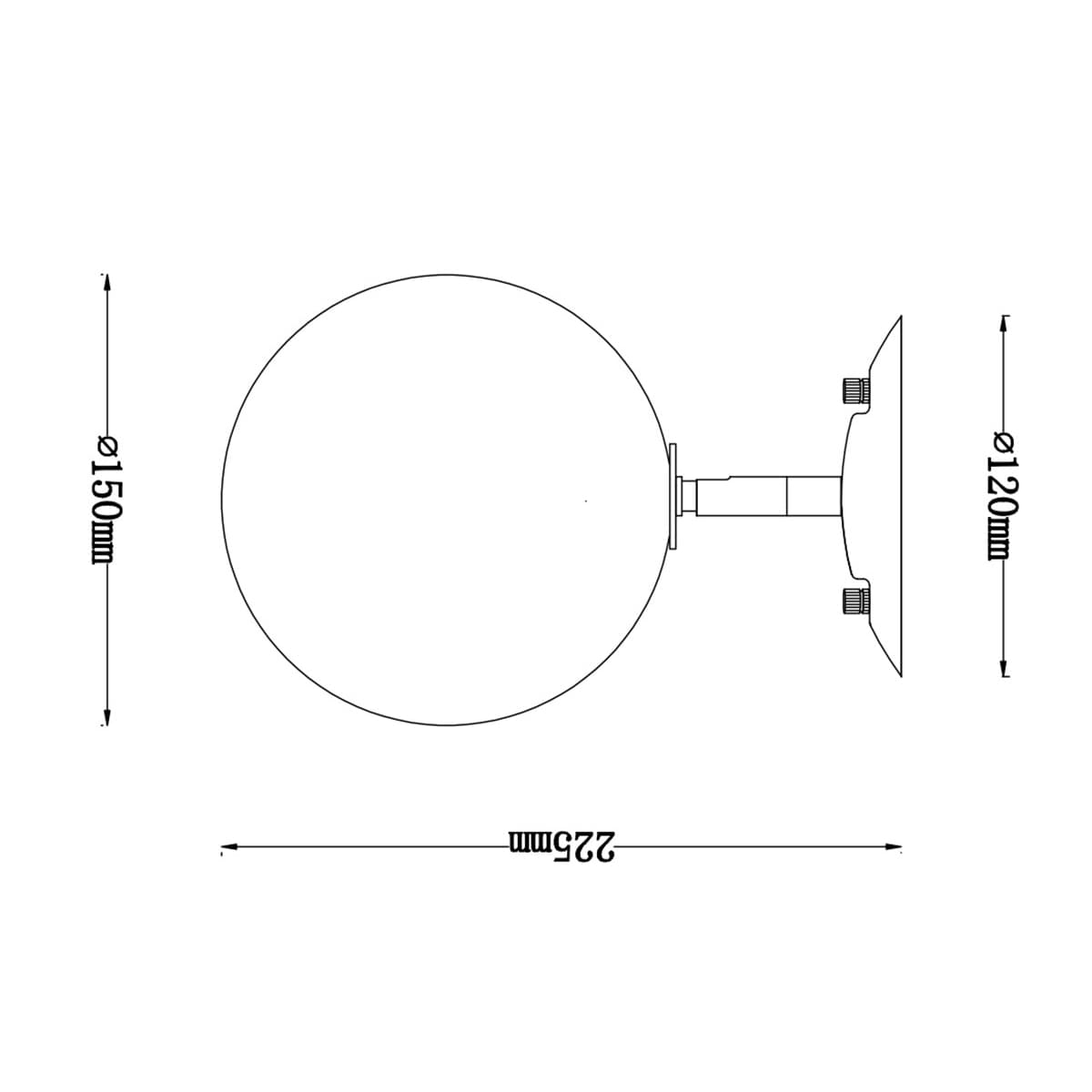 Aksel 1 Light Wall Bracket in Solid Brass with Clear Glass-img-2