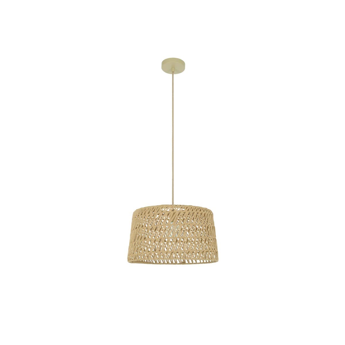 Byron 1 Light Medium Pendant in Natural Weave-img-1