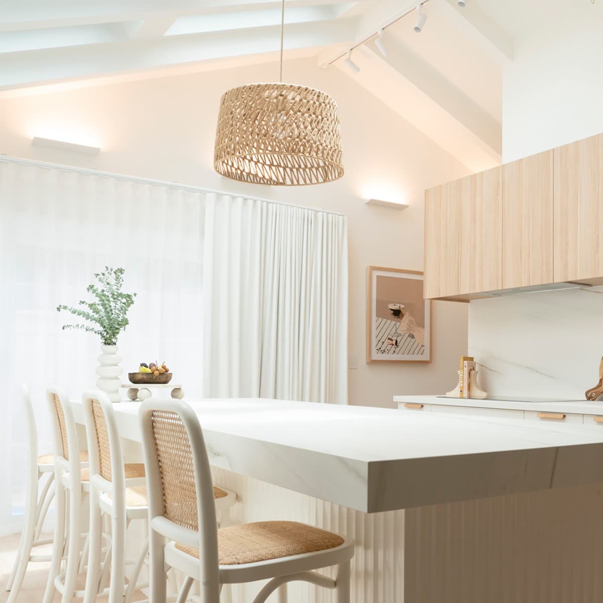 Byron 1 Light Large Pendant in Natural Weave-img-3