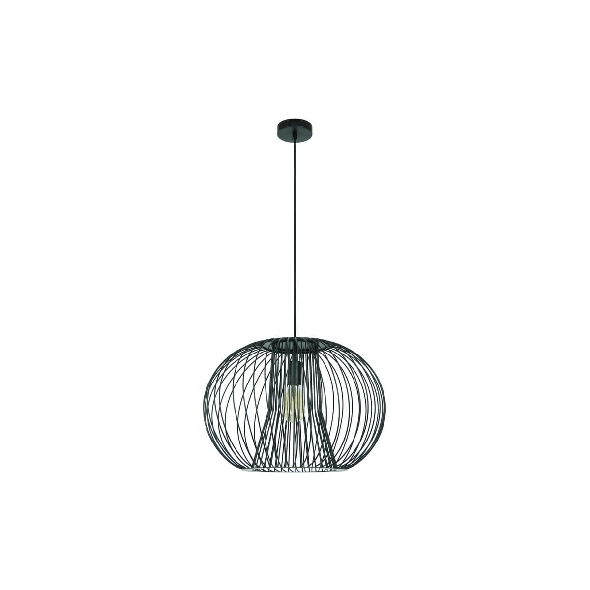 Pheonix 1 Light Pendant in Black-img-1