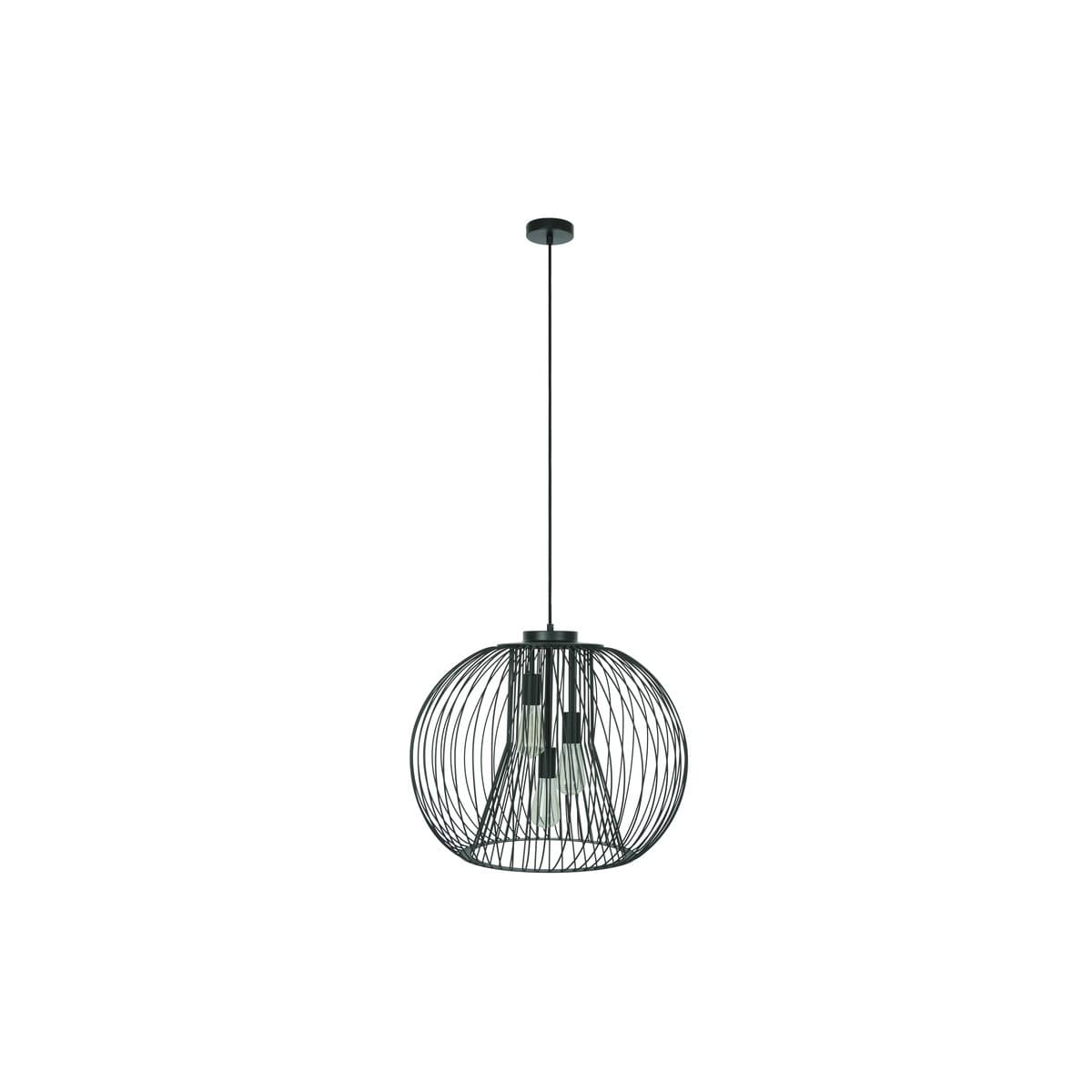 Pheonix 3 Light Pendant in Black-img-1
