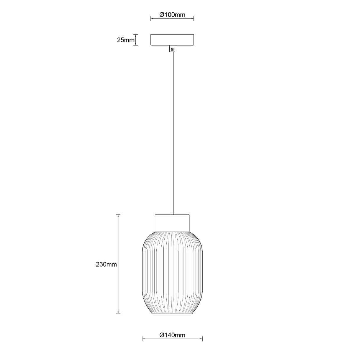 Mele 1 Light Small Pendant in Frosted Opal Glass with Ash Wood-img-2