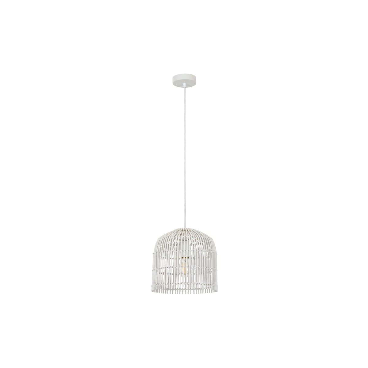 Herman 1 Light 250mm Tall Pendant in White-img-1