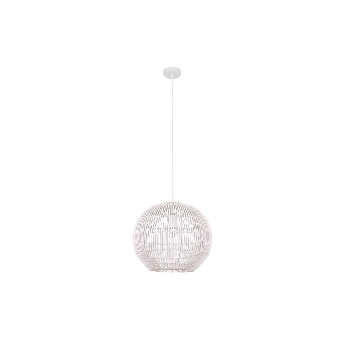Herman 1 Light 400mm Round Pendant in White-img-1