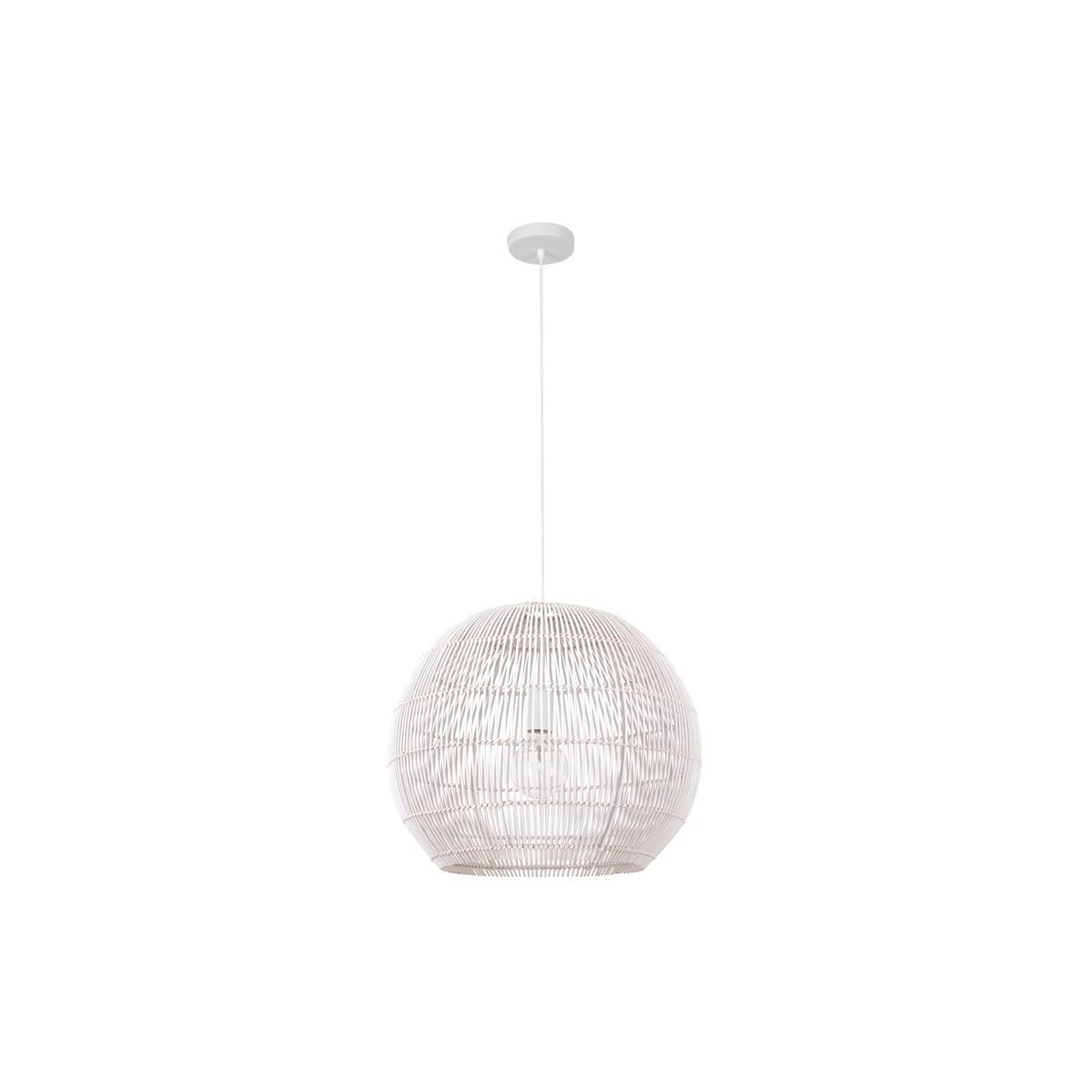Herman 1 Light 500mm Round Pendant in White-img-1