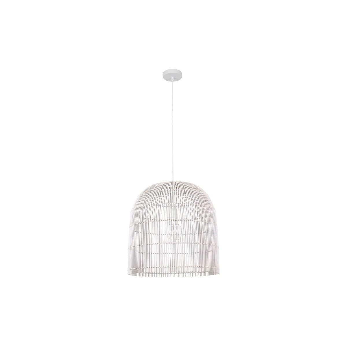 Herman 1 Light 500mm Tall Pendant in White-img-1