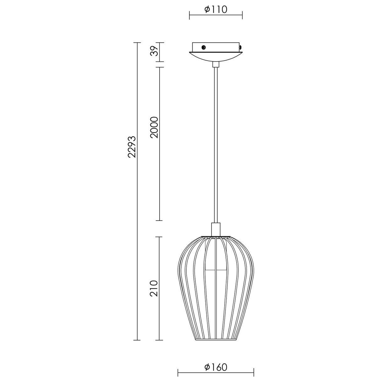Callam 1 Light Small Pendant in Black-img-2
