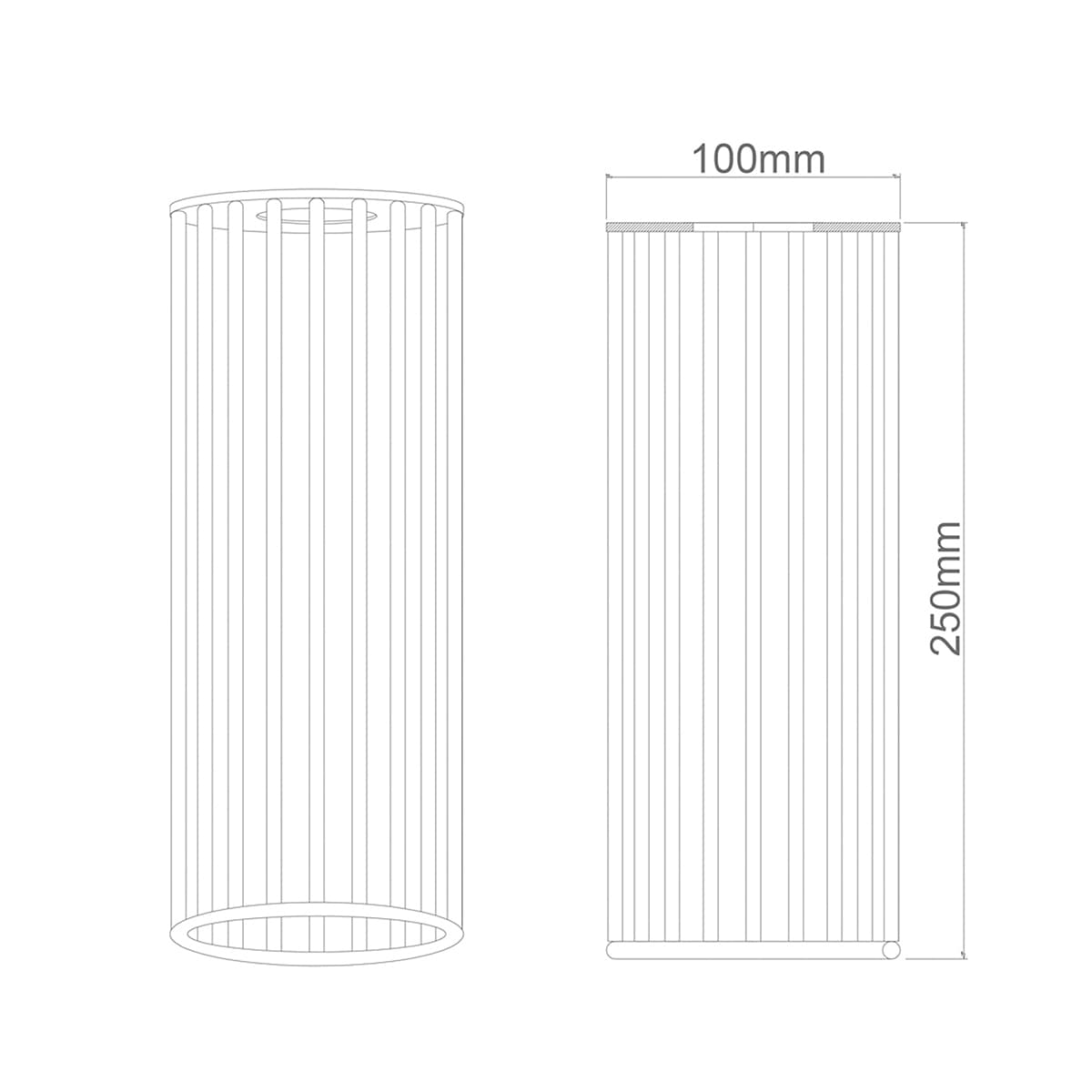 Lexicon Tall Cage Shade in White