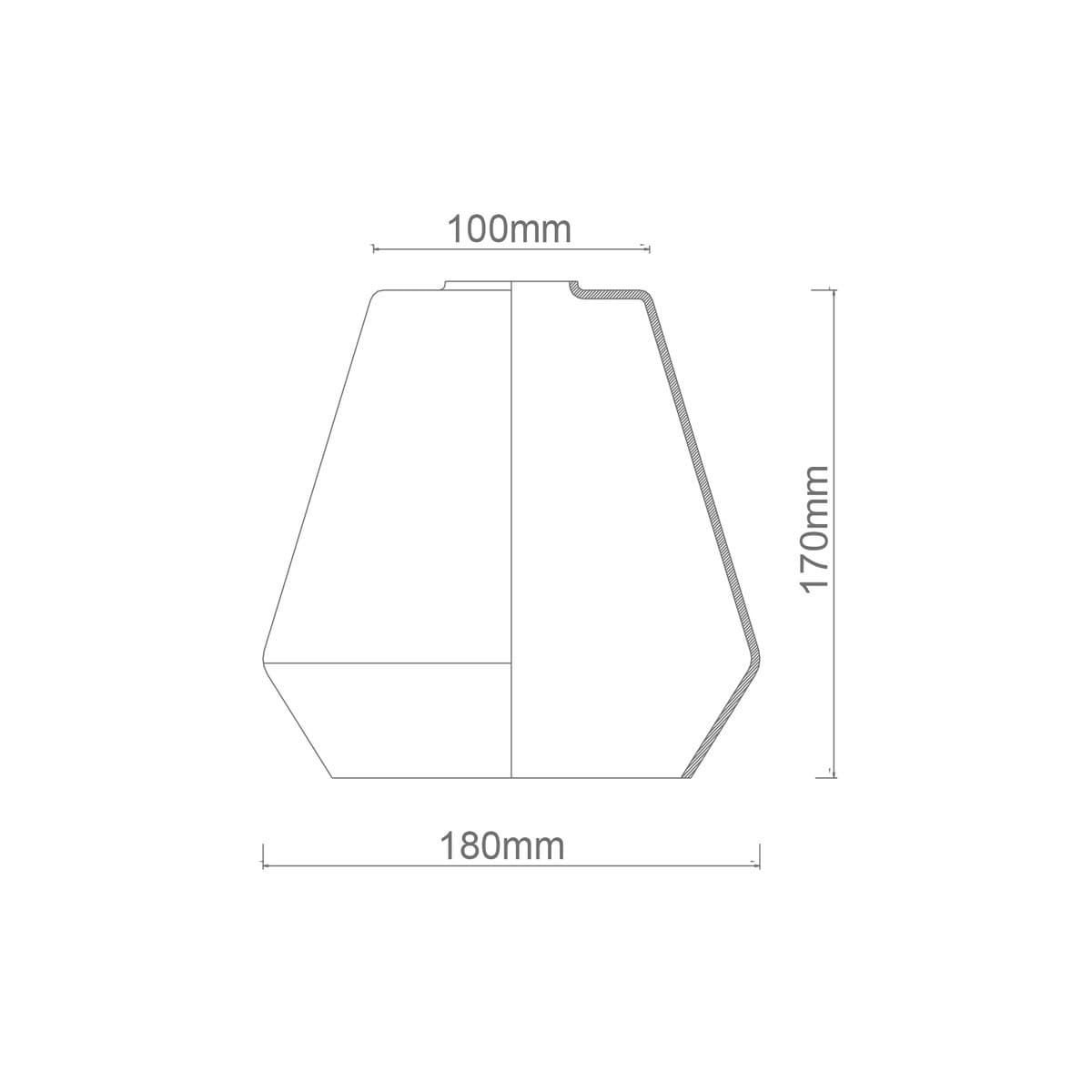 Lexicon Diamond Shade in Clear Glass-img-2