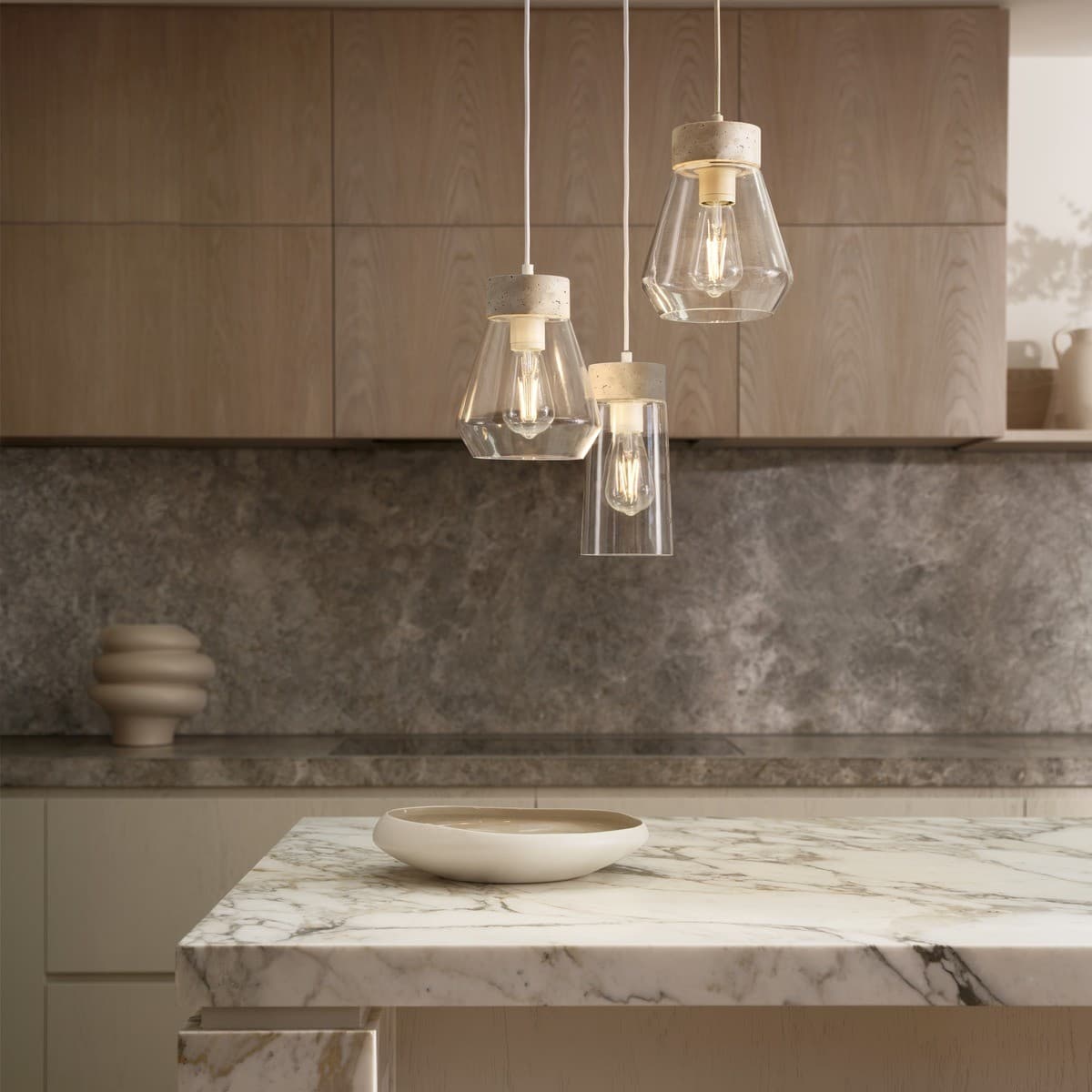 Lexicon 1 Light 2m Suspension in Travertine-img-3