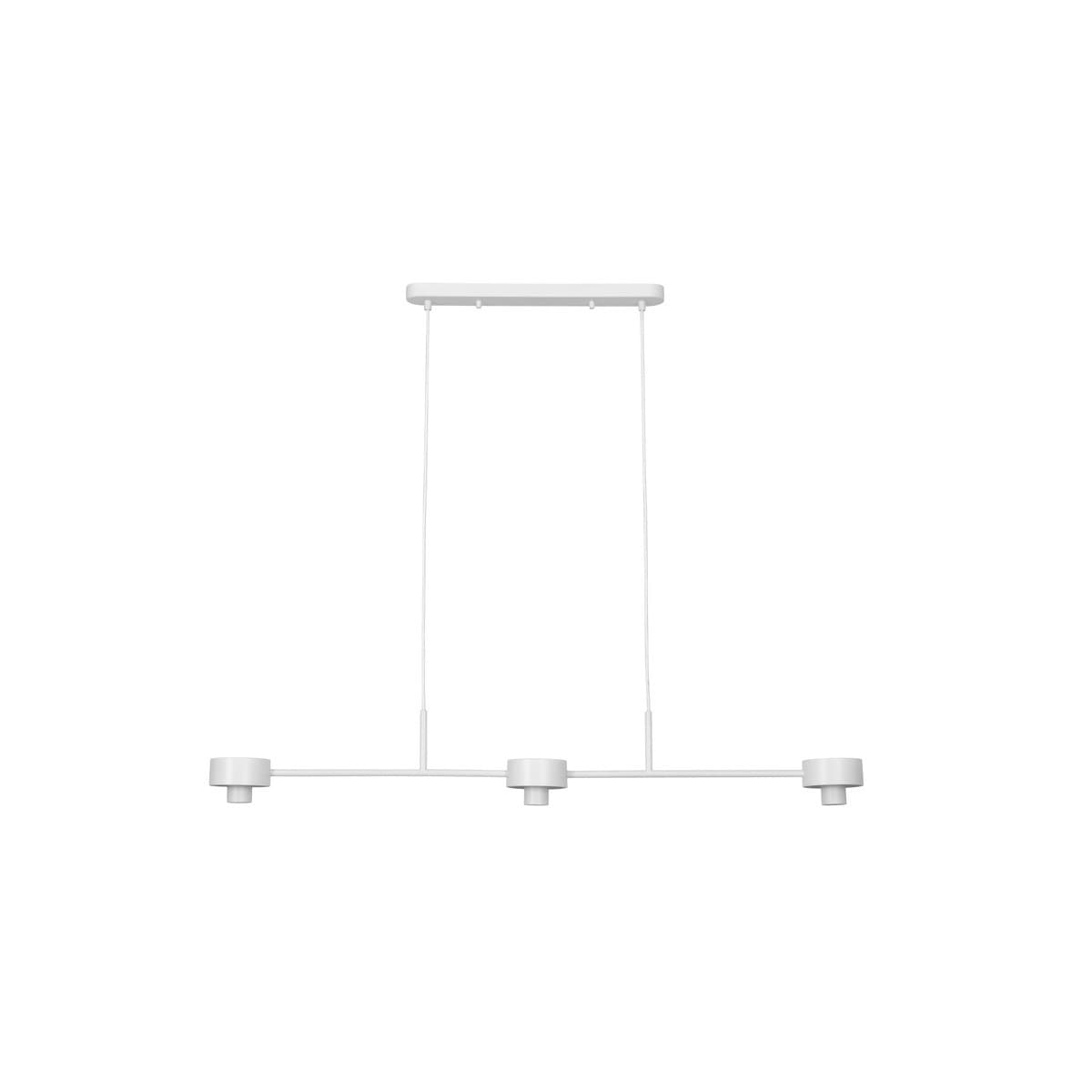 Lexicon 3 Light Bar Pendant in White