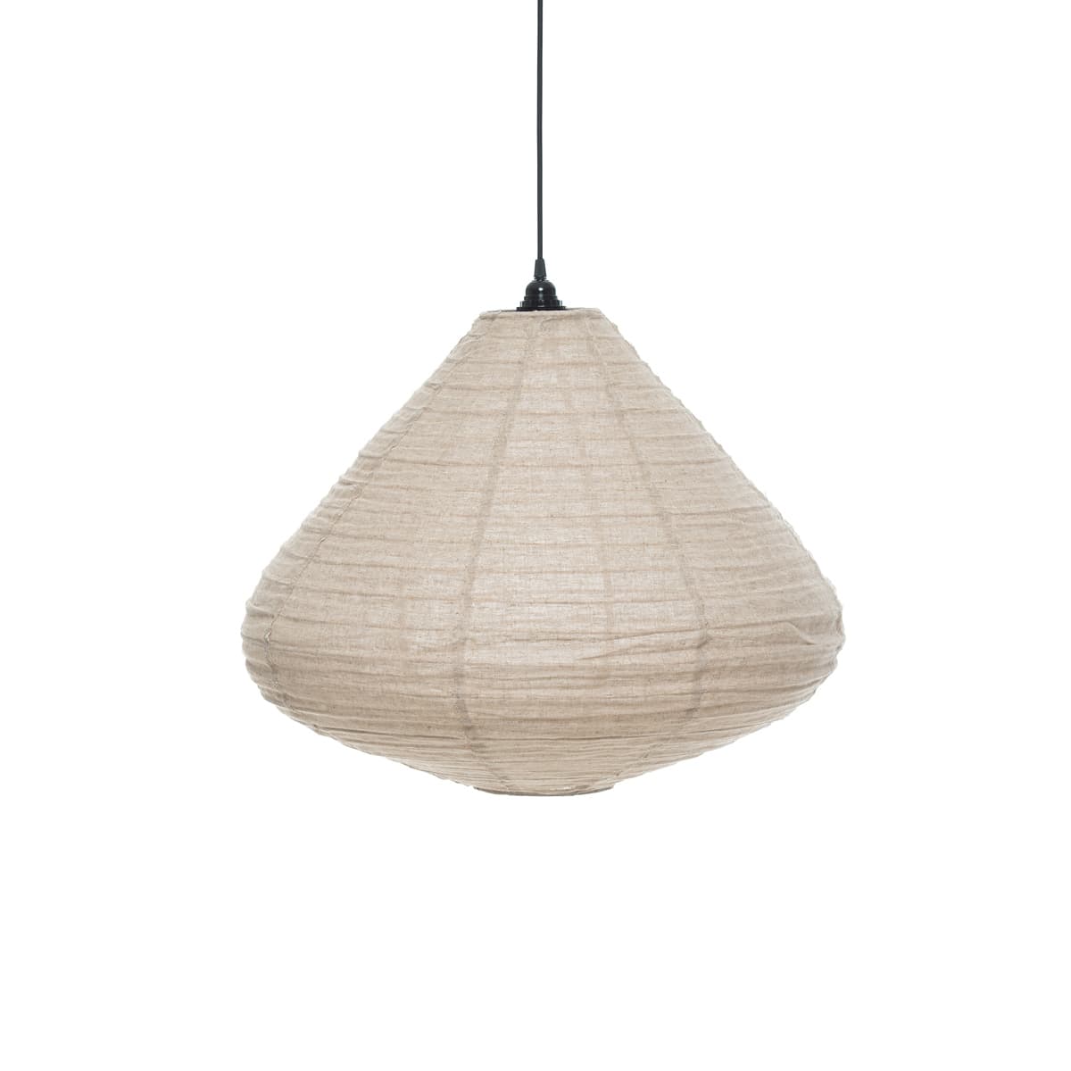 Tamarind Droplet Handcrafted Linen Shade Only in Natural-img-1