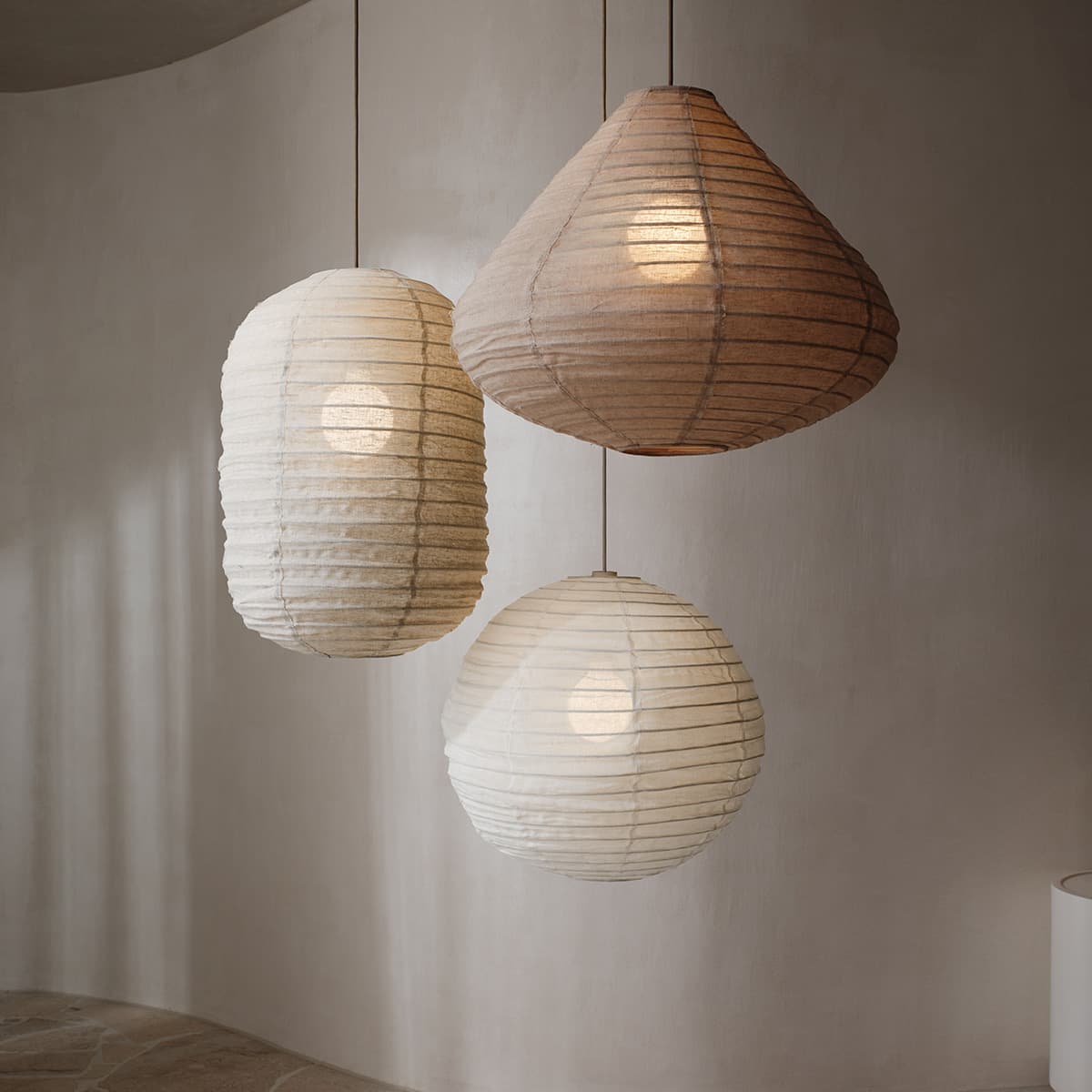 Tamarind Capsule Handcrafted Linen Shade Only in Ivory-img-2