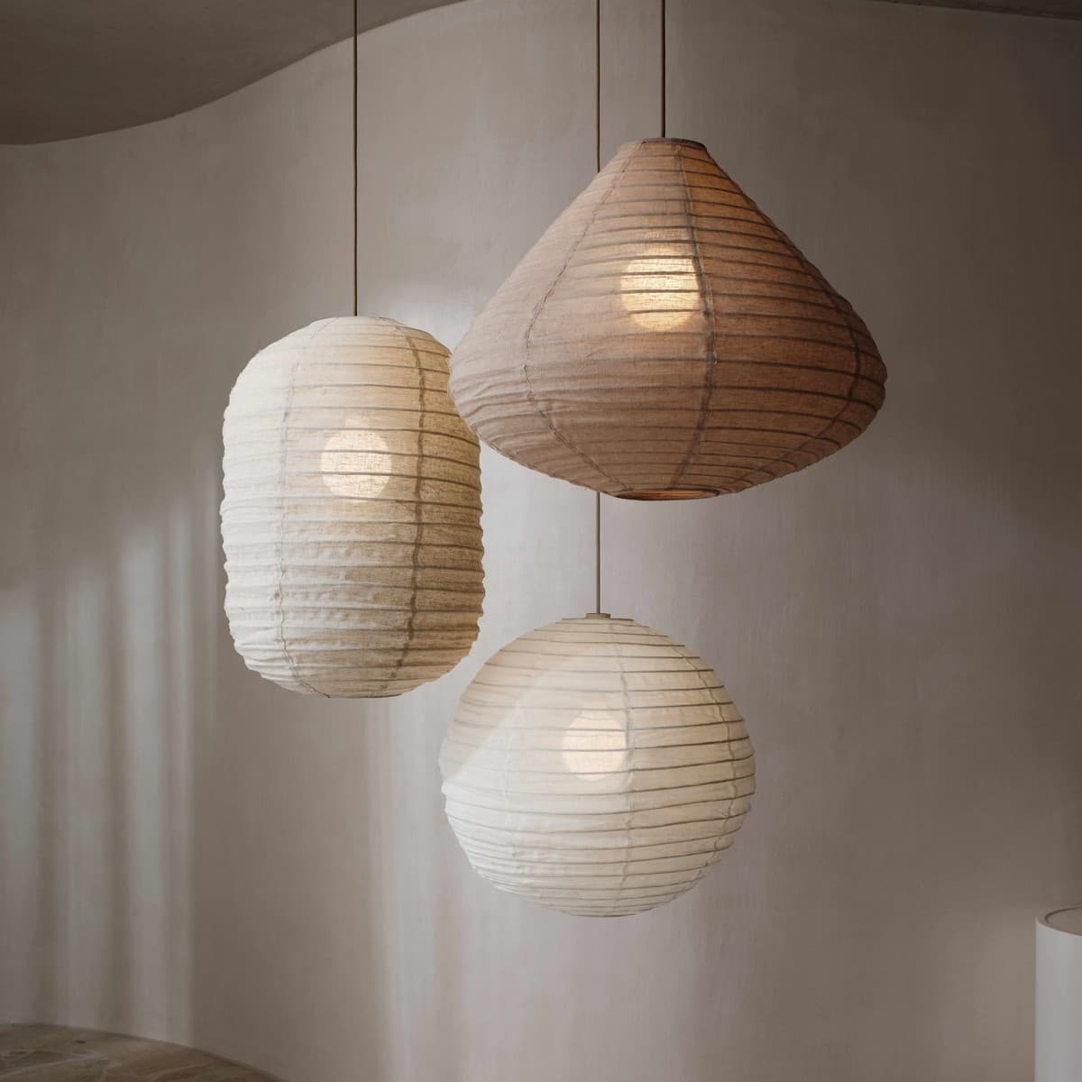 Tamarind Capsule Handcrafted Linen Shade Only in Ivory-img-4