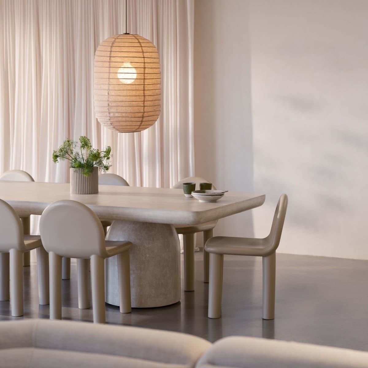 Tamarind Capsule Handcrafted Linen Shade Only in Natural-img-4