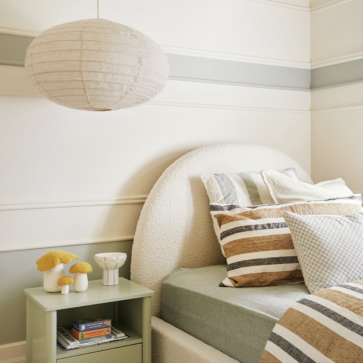 Tamarind 600mm Oval Handcrafted Linen Shade Only in Natural-img-4