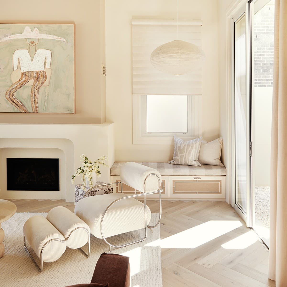 Tamarind 600mm Oval Handcrafted Linen Shade Only in Natural-img-5