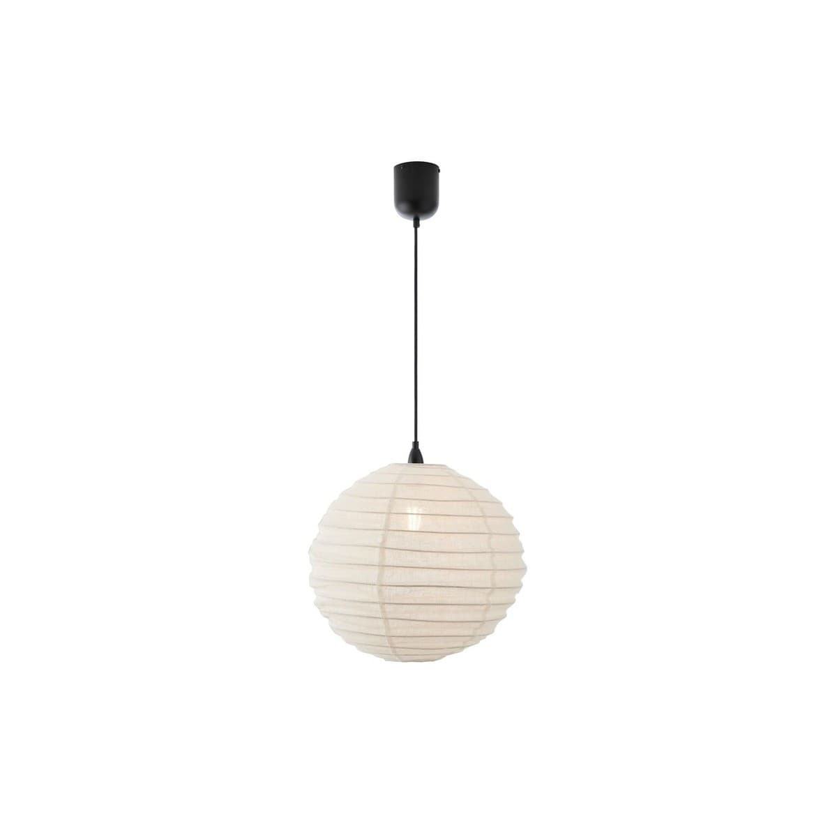 Tamarind 400mm Round Handcrafted Linen Shade Only in Ivory-img-1