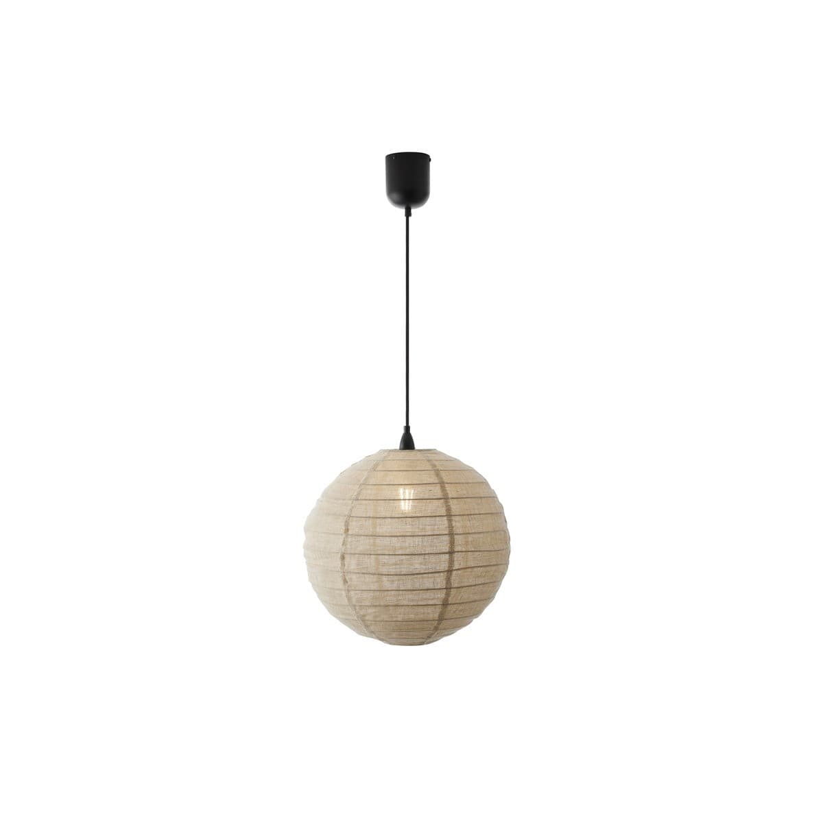 Tamarind 400mm Round Handcrafted Linen Shade Only in Natural-img-1