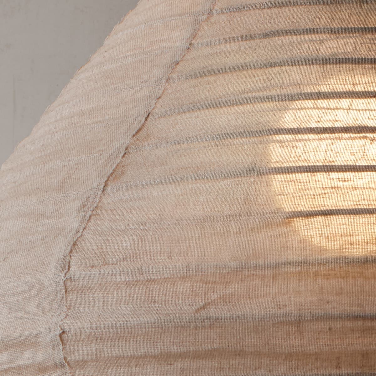 Tamarind 600mm Round Handcrafted Linen Shade Only in Ivory-img-3