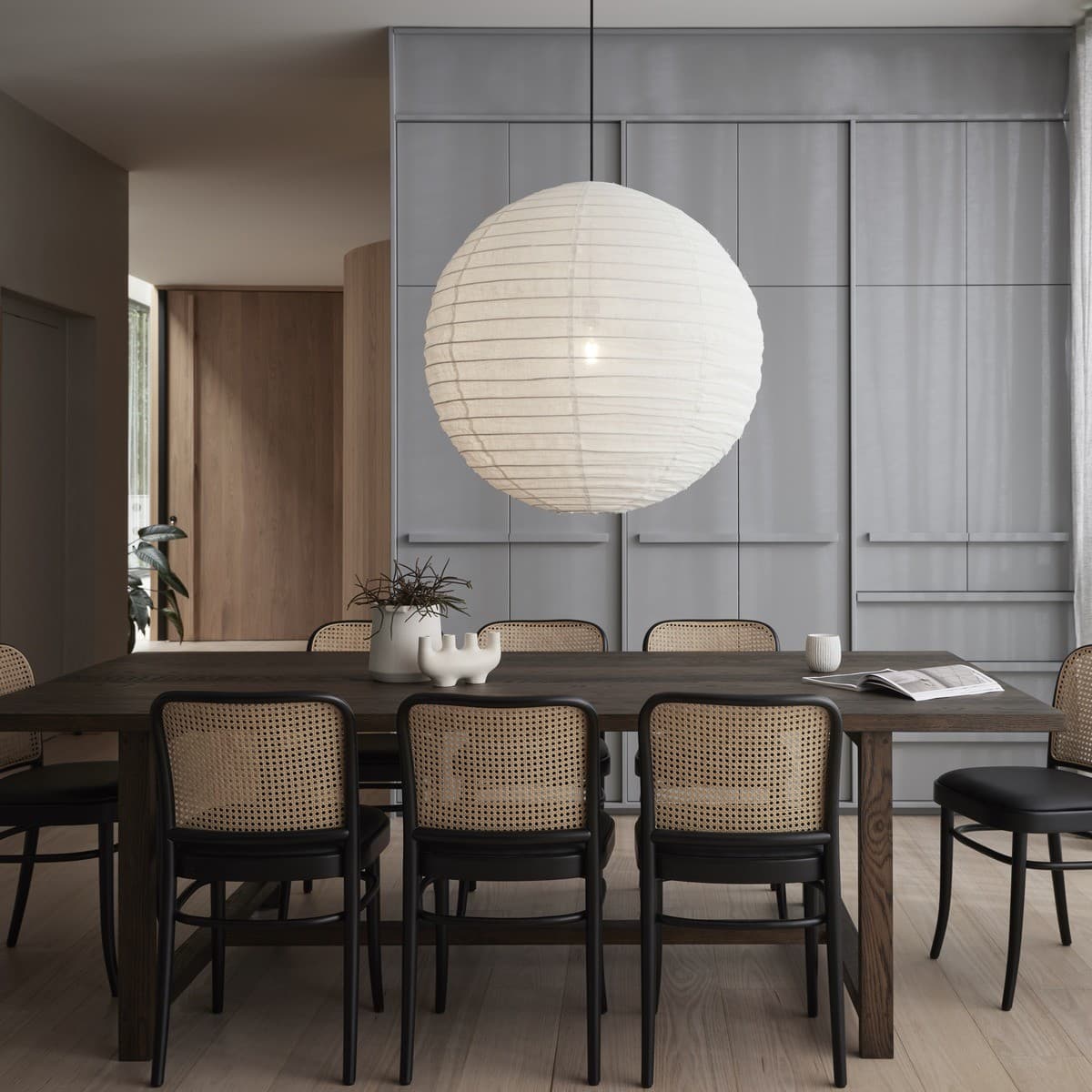 Tamarind 800mm Round Handcrafted Linen Shade Only in Ivory-img-2