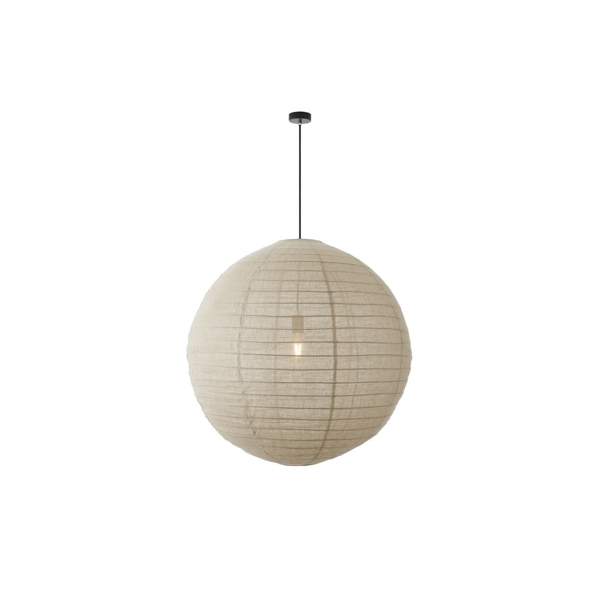 Tamarind 800mm Round Handcrafted Linen Shade Only in Natural-img-1