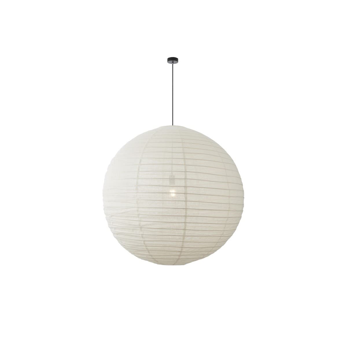 Tamarind 1000mm Round Handcrafted Linen Shade Only in Ivory-img-1