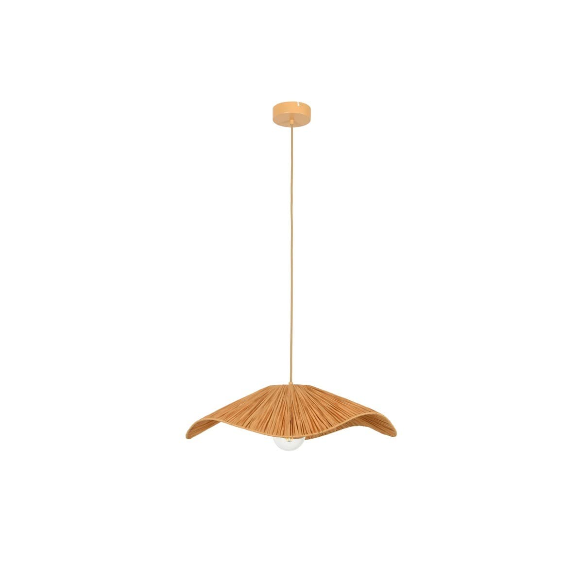 Samba 1 Light 600mm Woven Pendant in Natural-img-1