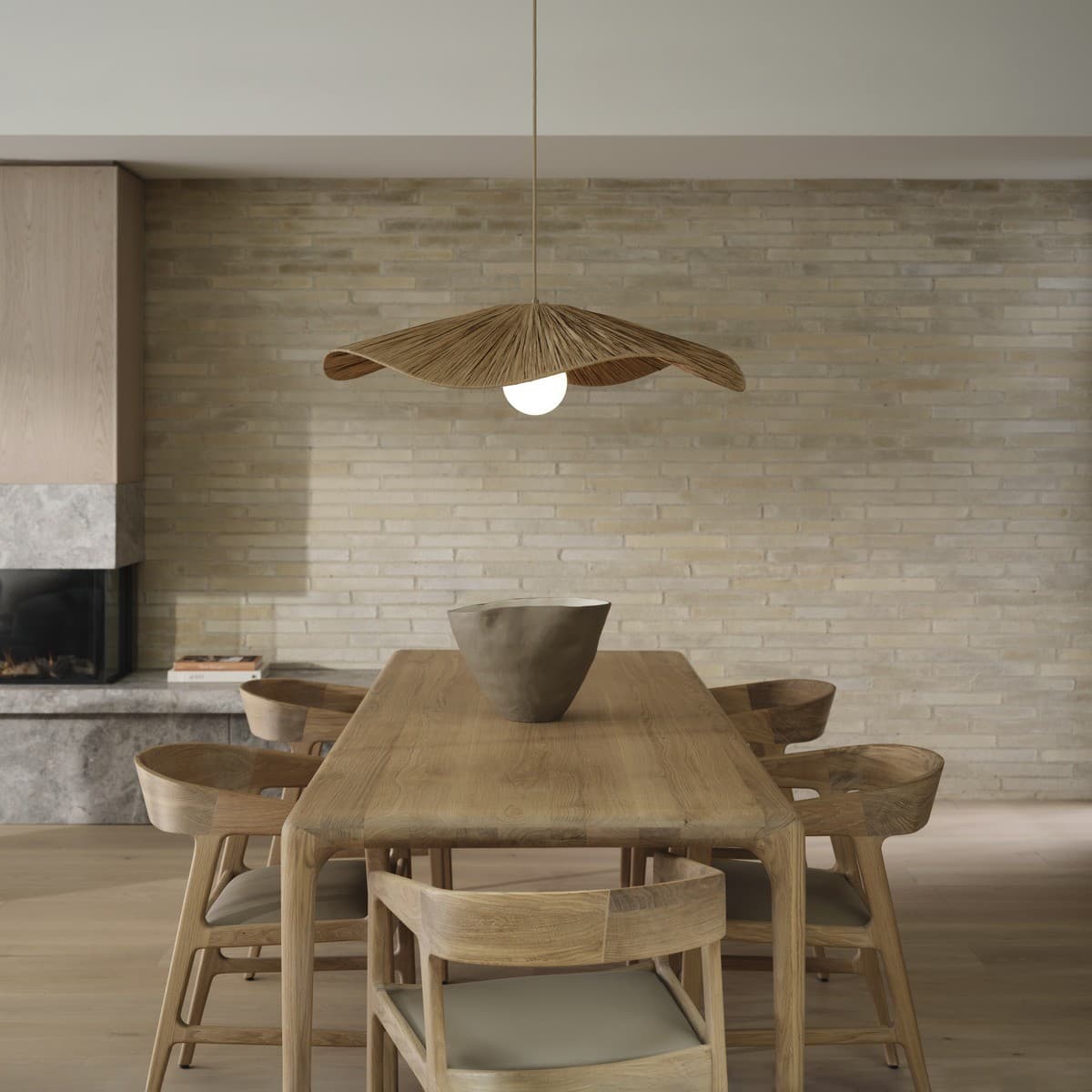 Samba 1 Light 800mm Woven Pendant in Natural-img-3