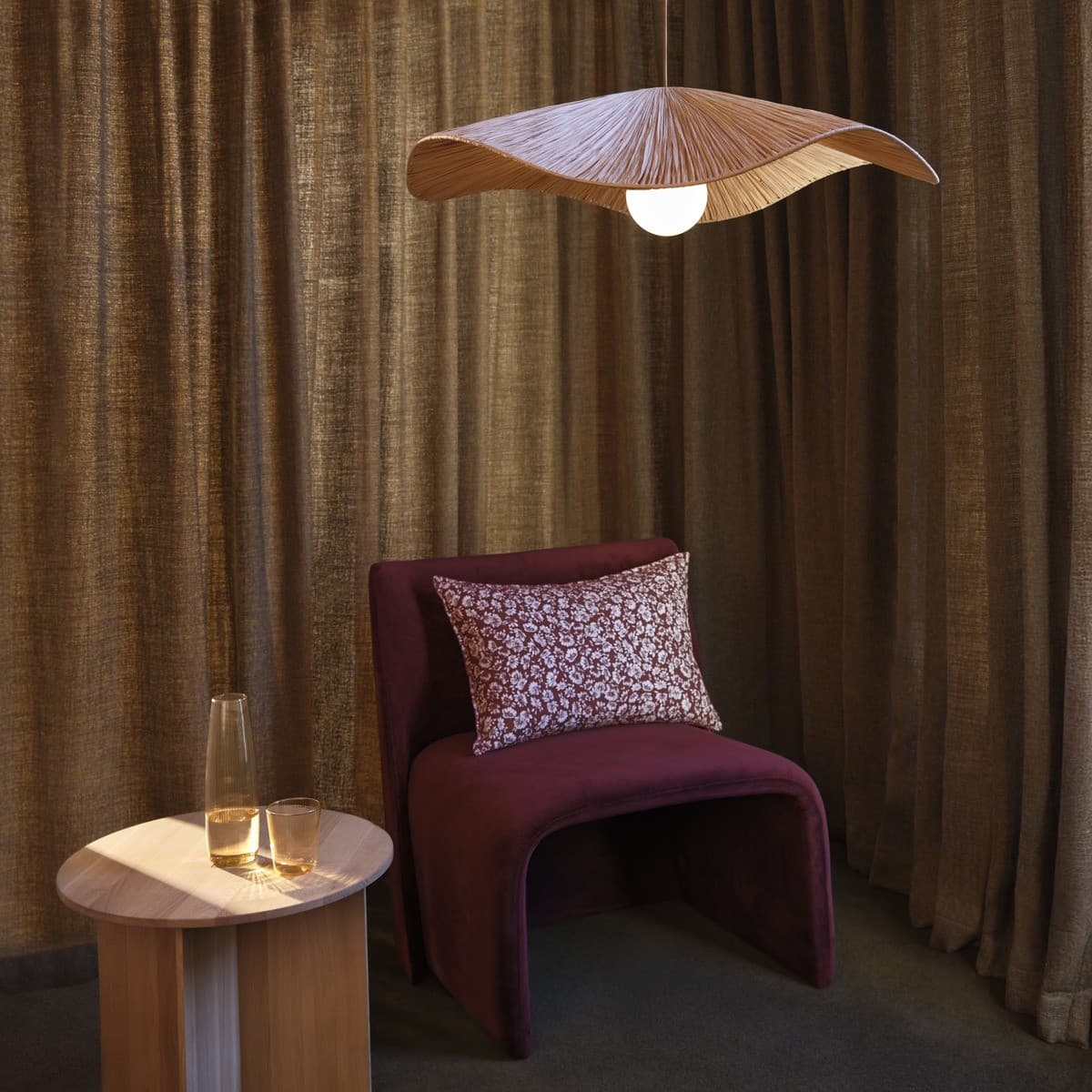 Samba 1 Light 800mm Woven Pendant in Natural-img-4