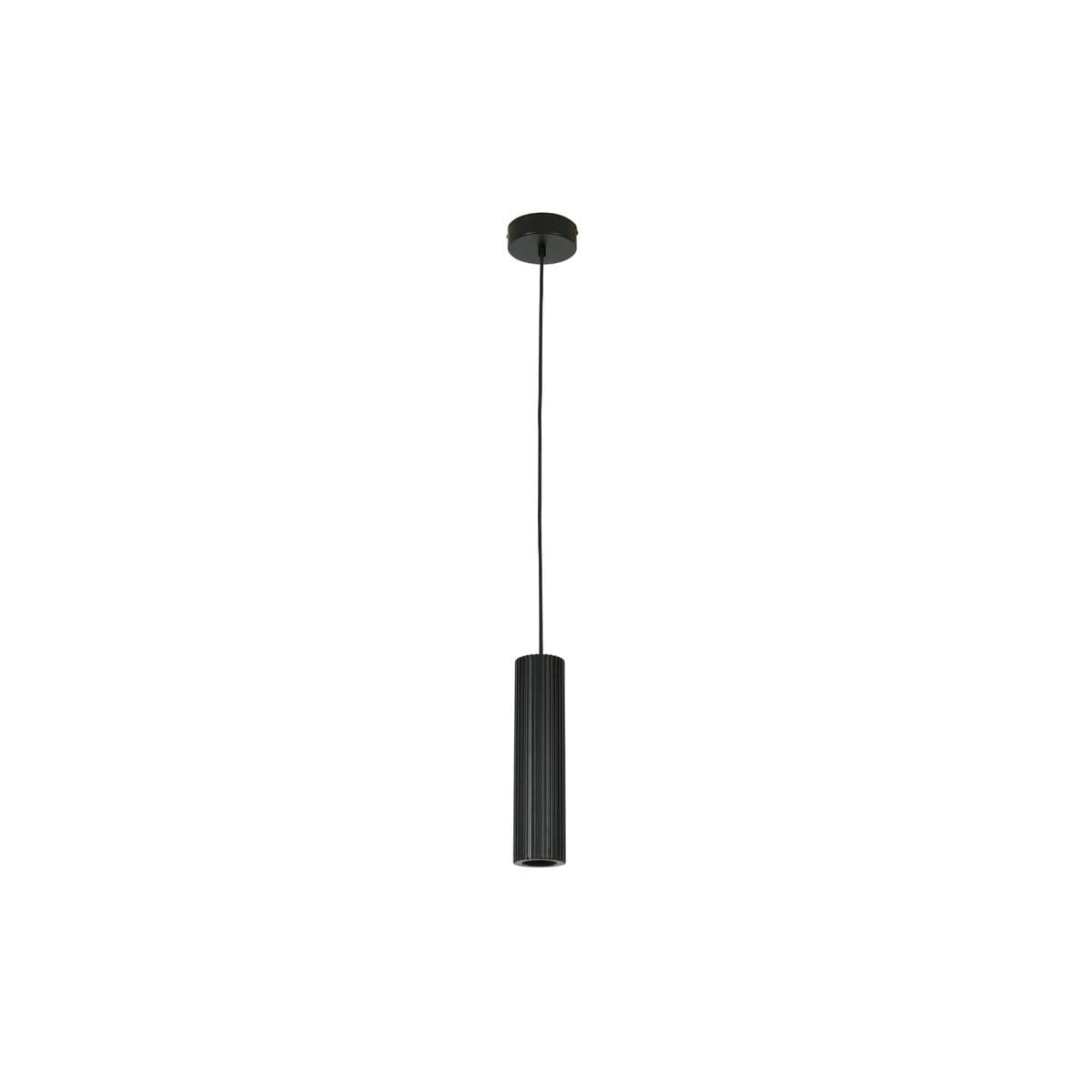 Cedar 1 Light Small Cylinder Pendant in Black-img-1