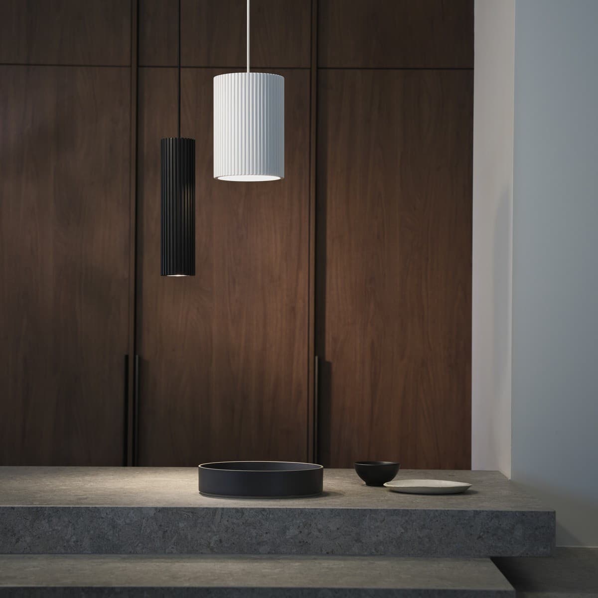 Cedar 1 Light Small Cylinder Pendant in Black-img-5