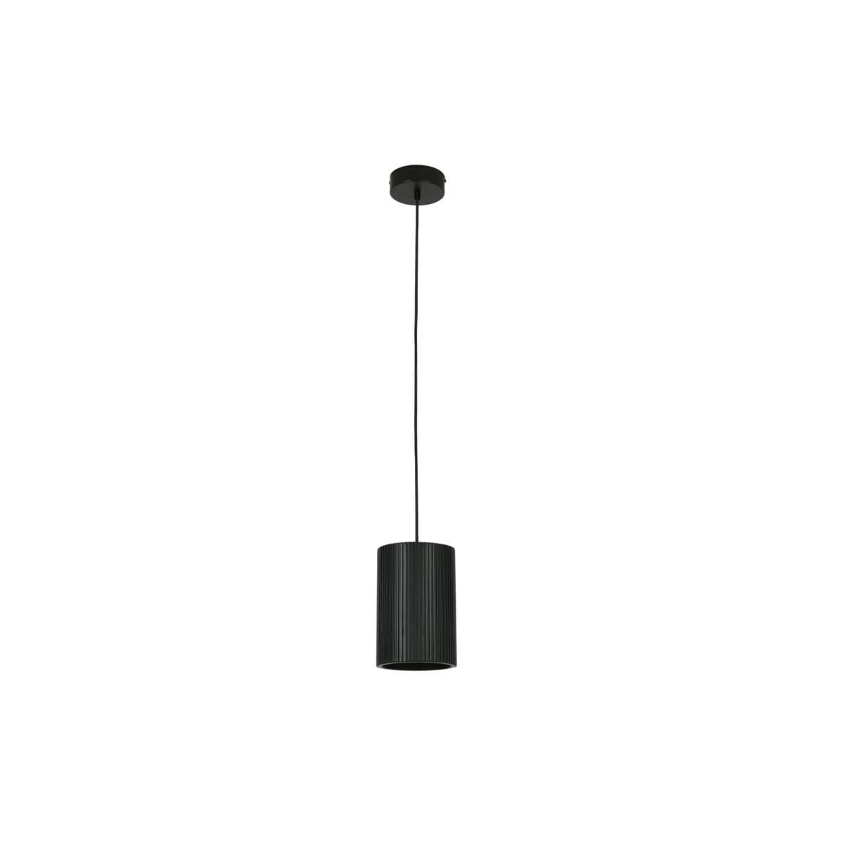 Cedar 1 Light Large Cylinder Pendant in Black-img-1