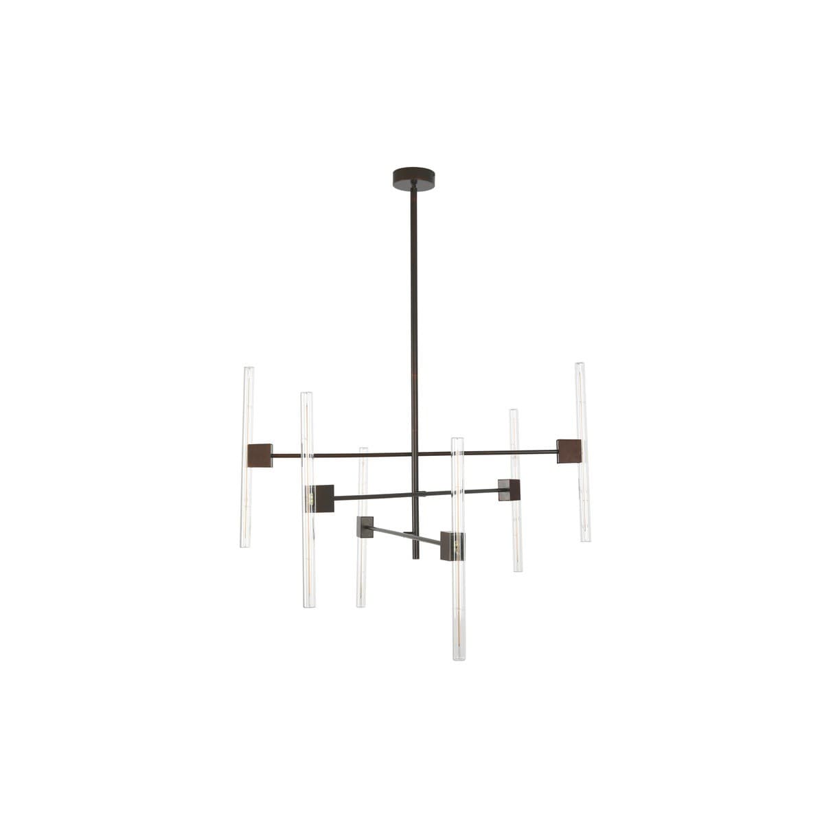 Preston 6 Light Flare Pendant in Bronze-img-1