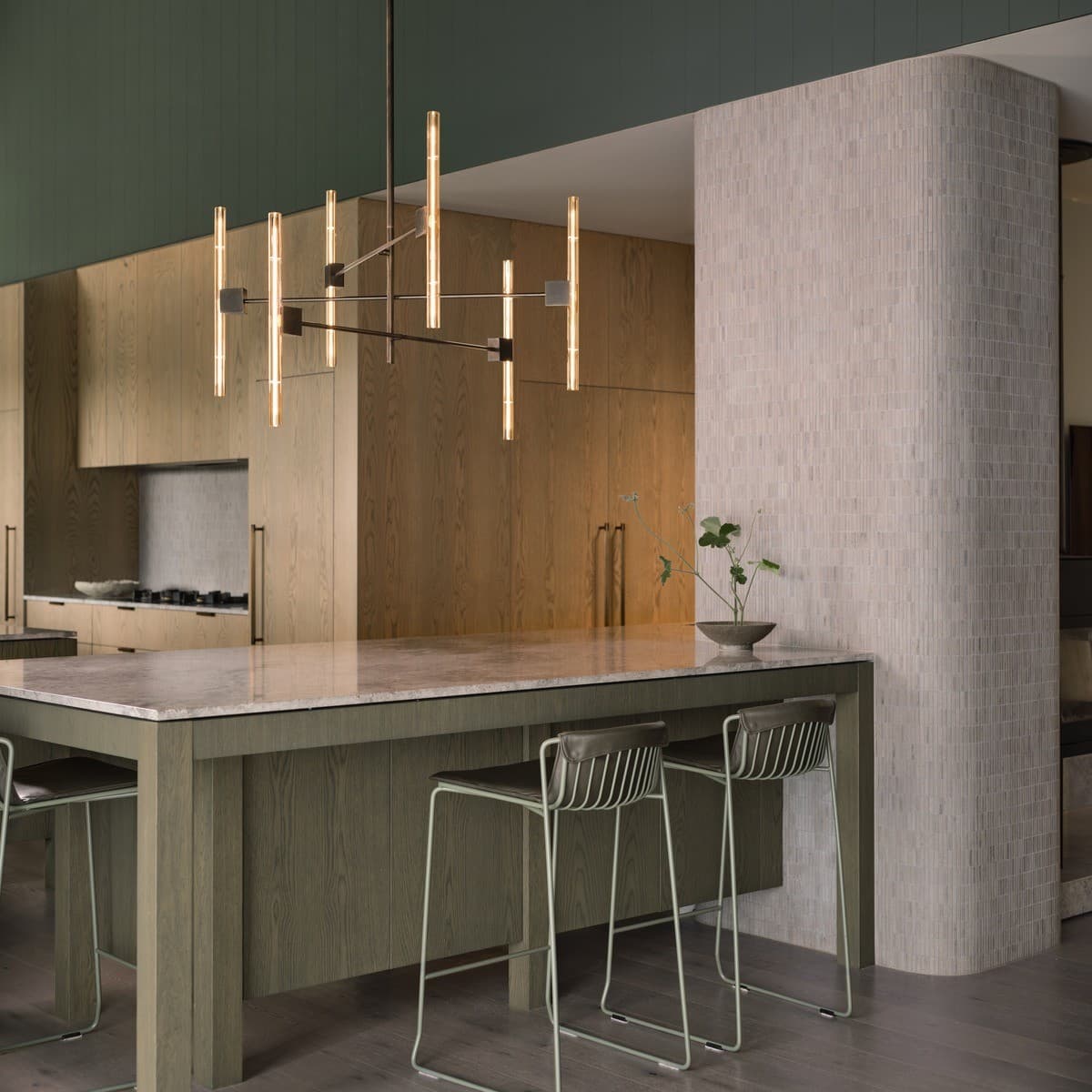 Preston 6 Light Flare Pendant in Bronze-img-2