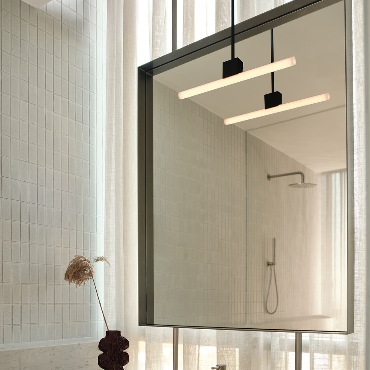 Preston 1 Light IP44 Pendant in Matte Black