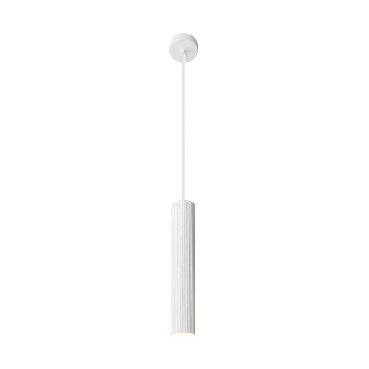 Jessy Ribbed Pendant in Textured White-img-1