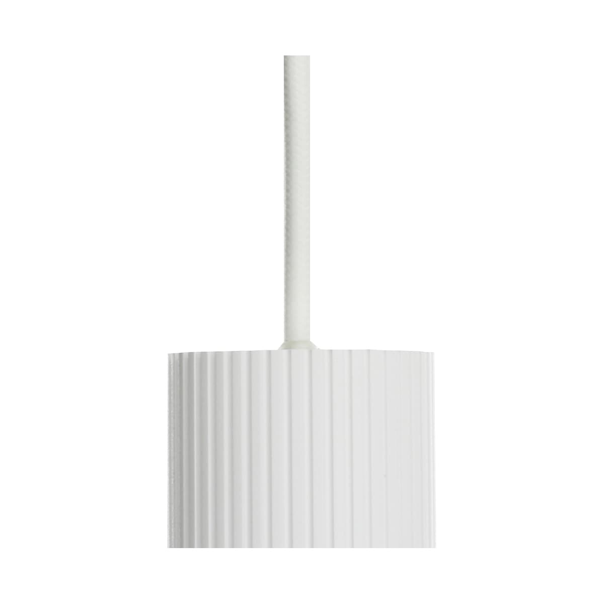 Jessy Ribbed Pendant in Textured White-img-2