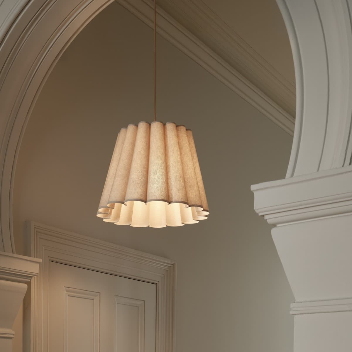 Viento Fluted Shade Only in Natural-img-2