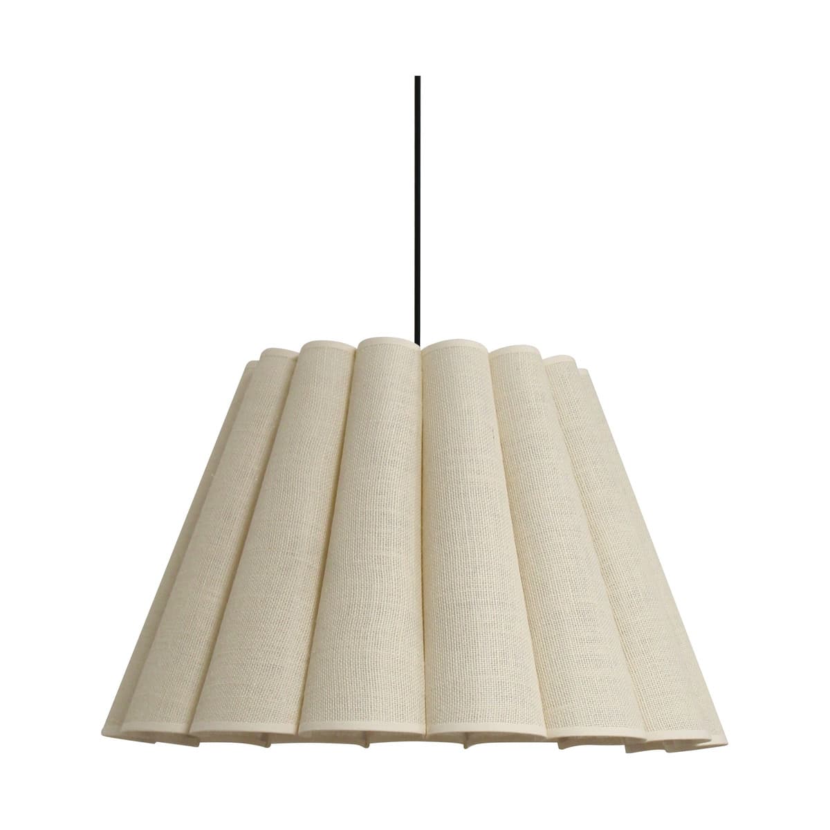 Viento Fluted Shade Only in Bleached Hessian-img-1