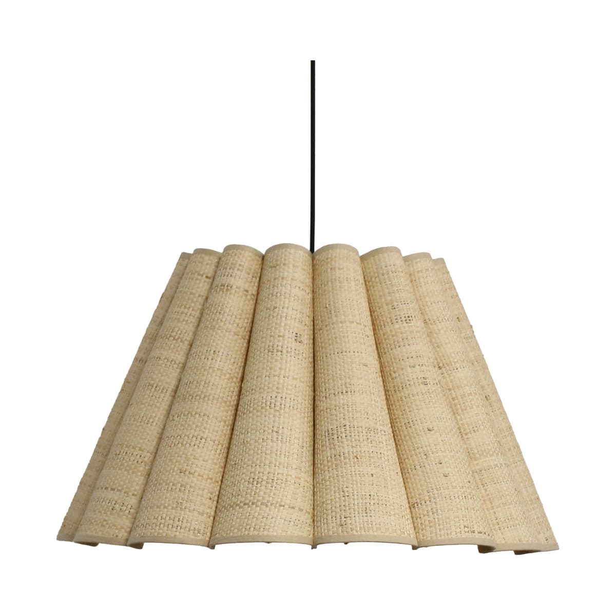 Viento Fluted Shade Only in Raffia-img-1