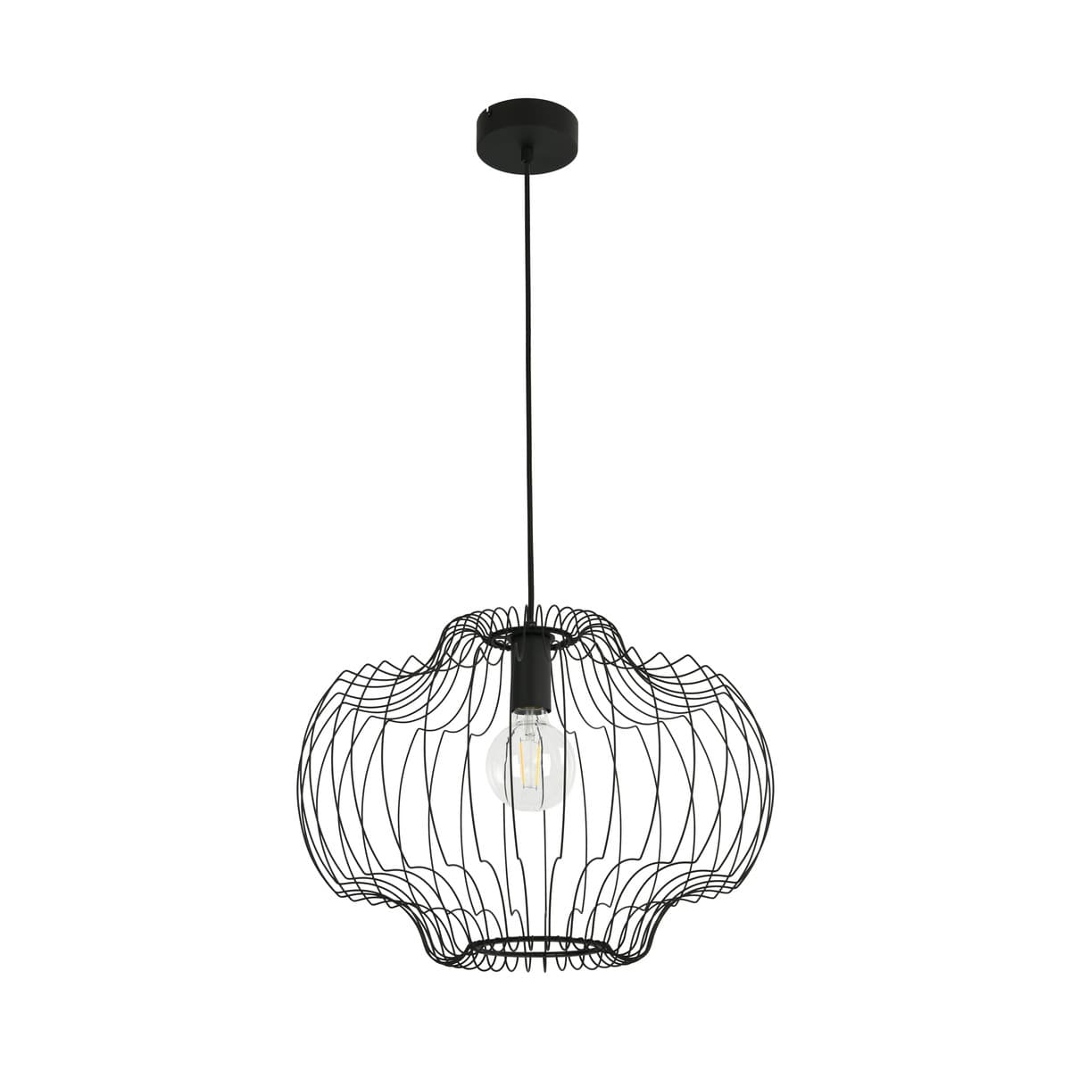 Trace Cloud Pendant in Black